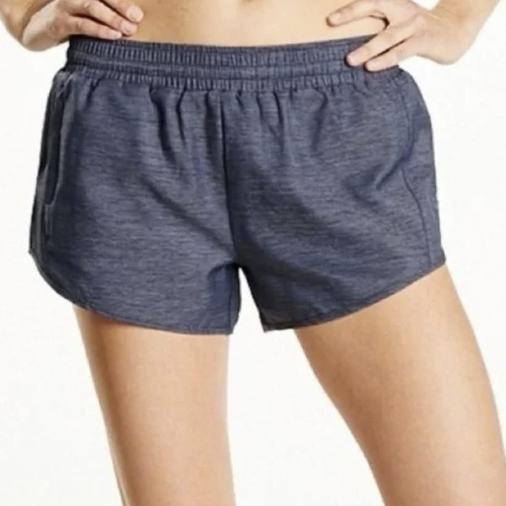 Oiselle Lori Running Shorts, Faux Denim, Size 6, EUC, Built-in brief